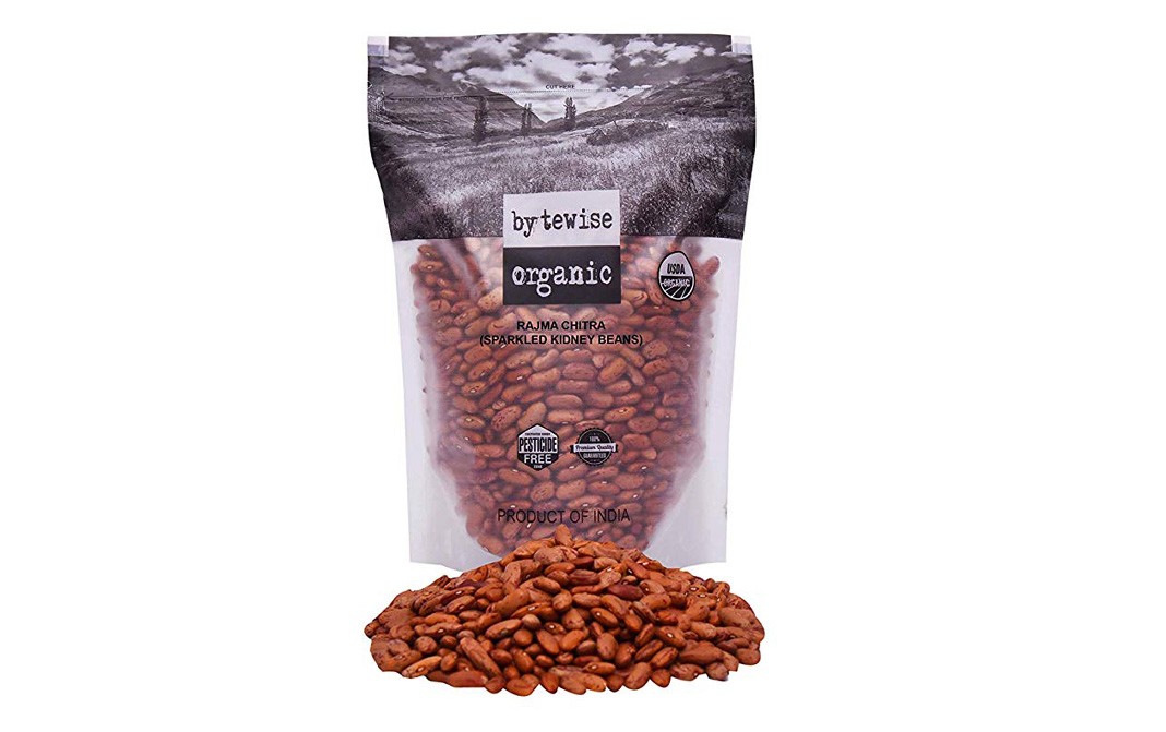 Bytewise Organic Rajma Chitra (Sparkled Kidney Beans)  Pack  500 grams